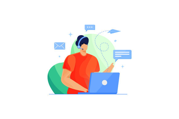 Download Active Customer Service Illustration - Active Collection