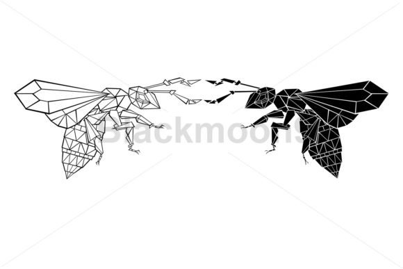 Download Polygonal Flying Bee - Polygon Collection